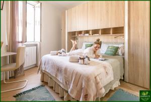 Postel nebo postele na pokoji v ubytování B&B Casaffitti