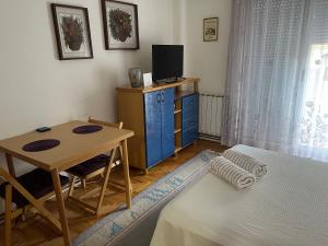 TV a/nebo společenská místnost v ubytování Charming Studio apt with parking
