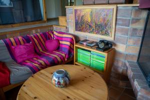 Posezení v ubytování Le Grand Nid - Gîte La Maison Alvéole