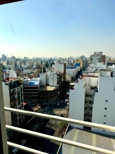 a view of a city from the balcony of a building at Cid Movistar Arena in Buenos Aires