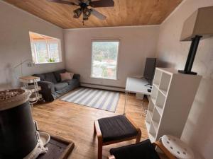 un soggiorno con un divano e un tavolo di 3 Bedroom - Awesome Views, Light, Deck a Idaho Springs