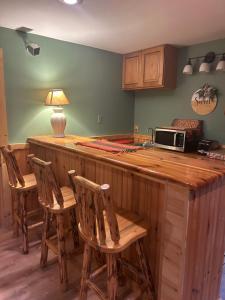 Η κουζίνα ή μικρή κουζίνα στο Collins Pond and Lodge