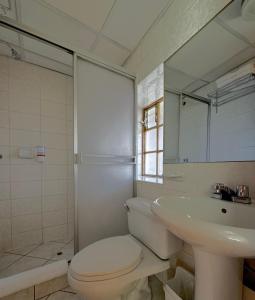 Baðherbergi á Huascaran Casa Boutique San Blas