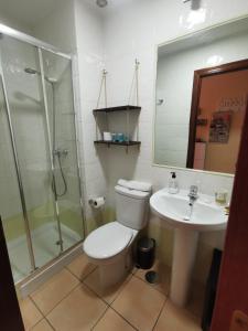 Kúpeľňa v ubytovaní El ático de los flamencos, Apartamentos Living Sur