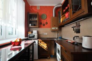 Kuchyň nebo kuchyňský kout v ubytování Prestige Apartment