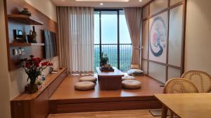 Posezení v ubytování Thảo Ngọc homestay ecopark