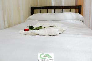Caphill Hotel客房内的一张或多张床位