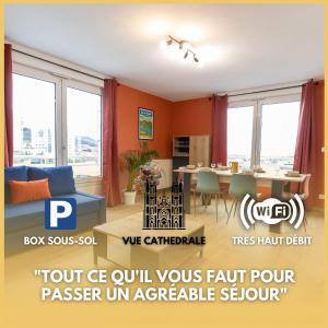 Fotografie z fotogalerie ubytování Amadéo vue panoramique cathédrale v destinaci Clermont-Ferrand