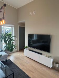 Μια τηλεόραση ή/και κέντρο ψυχαγωγίας στο Classy apartment with a seaview!