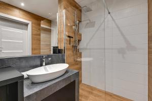 Kúpeľňa v ubytovaní Przystań Letnica by Comfort Apartments