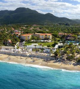 an aerial view of a beach with a resort at Royal 3 Bedroom Villa Lifestyle in San Felipe de Puerto Plata