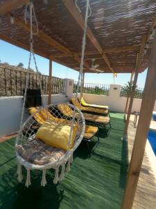 Balkon lub taras w obiekcie Cortijo naturista con vistas-clothing optional