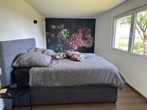 Postel nebo postele na pokoji v ubytování 23 Mattenham - Ruhe und Erholung in Alleinlage, Sauna