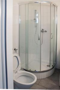 Koupelna v ubytování Kuffner