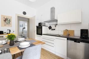 Køkken eller tekøkken på Casa di Nero Komfort mit Innenstadtlage und Balkon