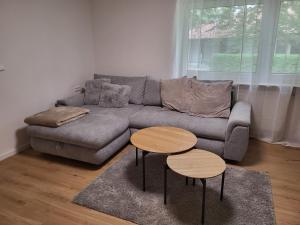 Ruang duduk di 2 Zimmer Appartment in Crailsheim