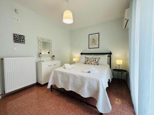 Postel nebo postele na pokoji v ubytování Natassa's Apartment