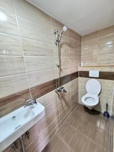 Koupelna v ubytování Gästehaus EMELI