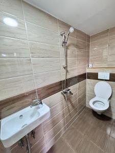 Koupelna v ubytování Gästehaus EMELI