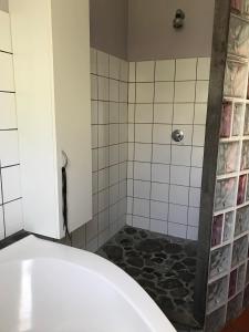 Koupelna v ubytování Villa Volcan