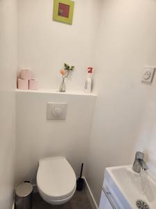 Koupelna v ubytování Lafé, paisible studio