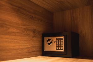 an electrical outlet on the wall of a room at Hotel Boutique Genova in Puerto Iguazú