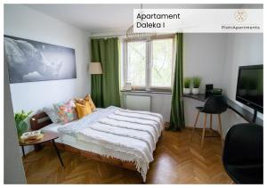 Posteľ alebo postele v izbe v ubytovaní PiotrApartments - Big City Life Apartments in Central Warszawa + 37 fotografií