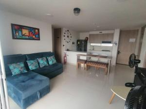 Kuchyň nebo kuchyňský kout v ubytování Apartamento en Ricaurte para descansar y disfrutar