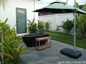 Taman di luar Ream Yoho Hotel