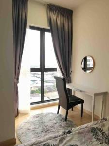 Voodi või voodid majutusasutuse Homey Suite at Klang Valley MRT Linked, 舒适之家衔接MRT toas