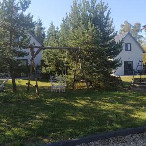 Vonkajšia záhrada v ubytovaní Domek na Mazurach