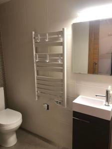Koupelna v ubytování Apartamento dúplex en Sort con piscina