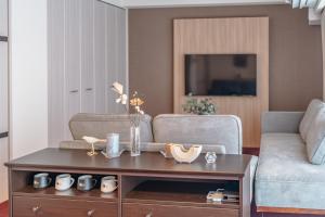 Prostor za sedenje u objektu Apartment Hotel 11 Shinsaibashi