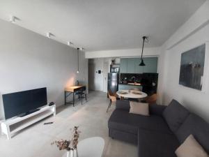 a living room with a couch and a table at AAA Luxury Residences in Ioannina