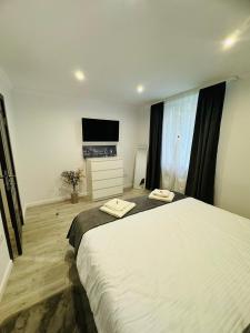 Postel nebo postele na pokoji v ubytování ASE Premium Apartament