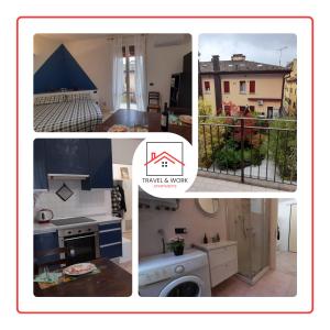A kitchen or kitchenette at Happy Apartment - TWA