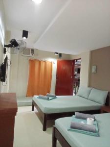 Χώρος καθιστικού στο ROCK VIEW-LODGE