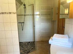 Koupelna v ubytování Ferienwohnung Hochtal