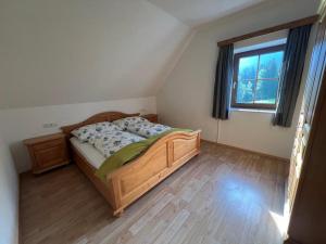 Postel nebo postele na pokoji v ubytování Ferienwohnung Hochtal