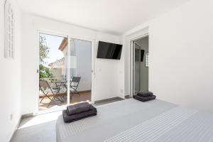 TV/trung tâm giải trí tại Villa Pedregalejo Vistas al mar