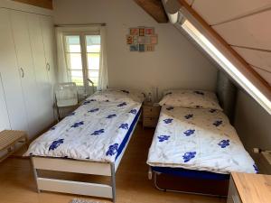 Voodi või voodid majutusasutuse BnB Lindenacker toas