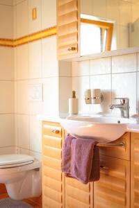 Koupelna v ubytování Ferienwohnung Sonnenbichl + 9 fotografií