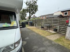 a van with a stuffed animal in the back window at Motorhome in Hinckley- Sleeps 3- Pet Friendly in Hinckley
