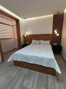 Ένα ή περισσότερα κρεβάτια σε δωμάτιο στο Luxury Apartment with Panoramic View