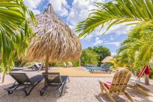 Zahrada ubytování ABC Lodges Curacao