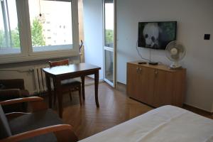 Televízia a/alebo spoločenská miestnosť v ubytovaní Apartment Jerzmanowskiego Krakow