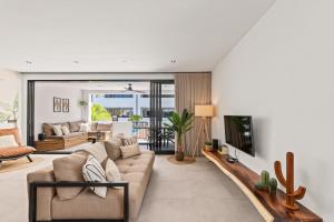 Predel za sedenje v nastanitvi Zon&zo Luxurious Apartment in Jan Thiel
