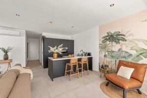 Predel za sedenje v nastanitvi Zon&zo Luxurious Apartment in Jan Thiel