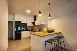 Kuchyň nebo kuchyňský kout v ubytování Apartman Oleandar