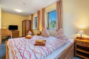 Postel nebo postele na pokoji v ubytování Gästezimmer - Meißen